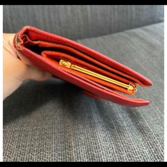 Dark Red Chanel Long Wallet Gold Hardware vintage - Picture 3 of 5